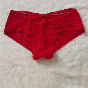 Victoria's Secret Red Lace Hipster Panty